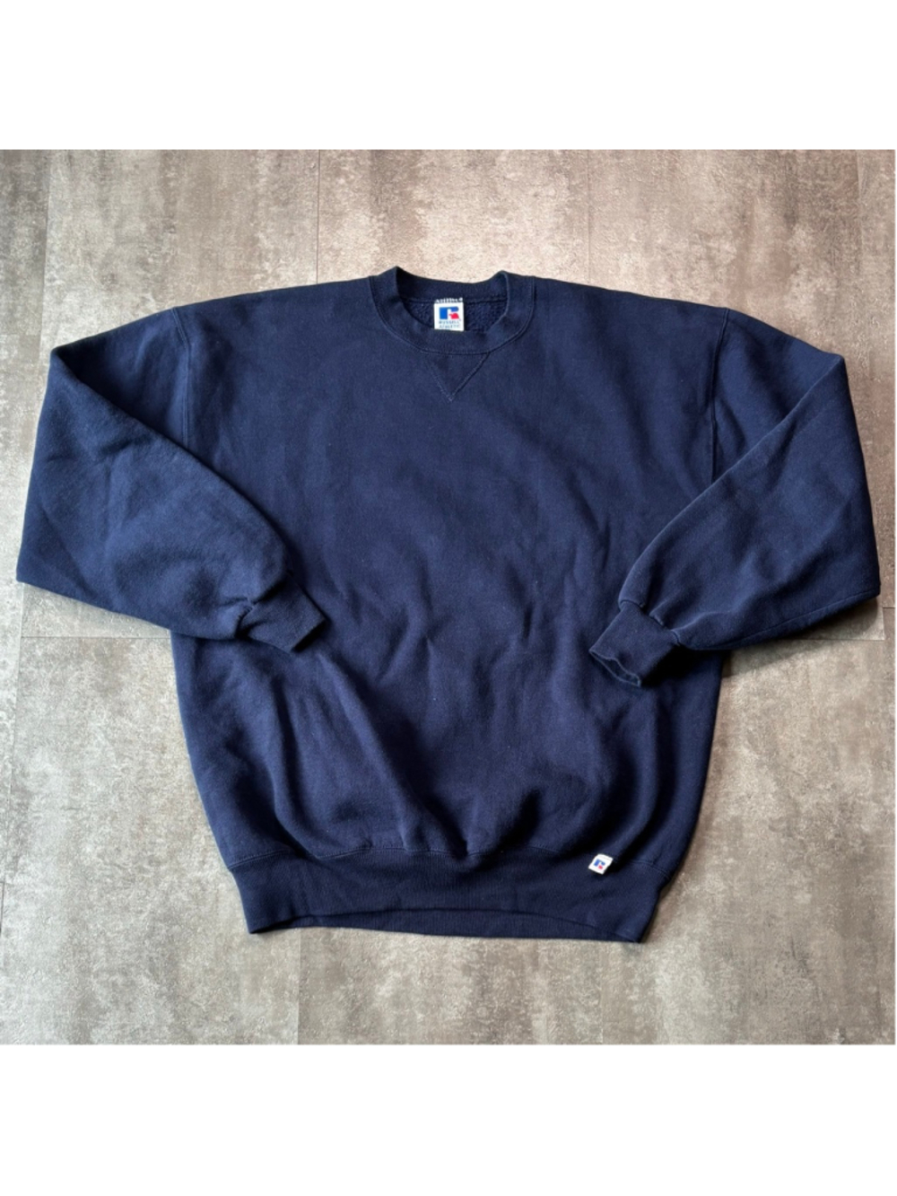 Vintage Russell Athletic Crewneck Sweatshirt Mens XL Navy Blue